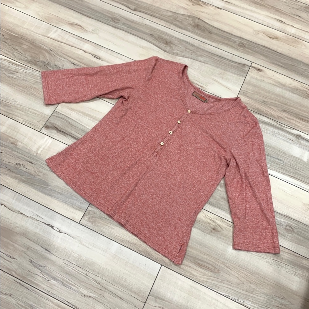 NWOT DASH HEMP Henley Tee
